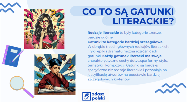 Rodzaje, gatunki literackie, środki stylistyczne i elementy dzieła